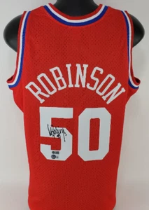 David Robinson Signed Mitchell & Ness Hardwood '91 ALL-STAR GAME JERSEY BECKETT - Picture 1 of 8