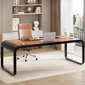 Executive Computer Desk, 63 x 23.6 inch Large Office Desk, Study Writing Table - Picture 1 of 7