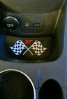 coin tray insert checker flags for ford fiesta mk7.5 st stline white red BWR