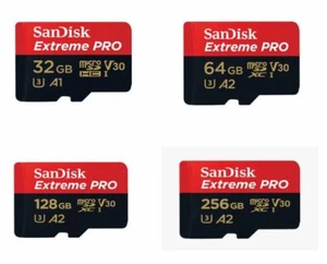 SanDisk Extreme PRO 32Go 64Go 128Go 256Go MicroSD Carte mémoire V30 A2 4K FR - Photo 1 sur 9