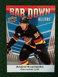 Andrei Kuzmenko Bar Down #BD-9 2023-24 Upper Deck Allure Canucks - Picture 1 of 2