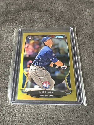 Mike Olt 2013 Bowman Chrome Gold Refractor RC 02/50 - Image 1 of 2