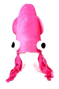 Unisex Hot Pink Squid Octopus Novelty Halloween Hat Adult Fun Silly-Brand New! - Picture 1 of 1