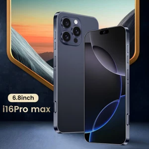 NEW i16 Pro Max 5G Smartphone Android15 Unlocked 128GB Dual SIM Cheap Cell Phone - Picture 1 of 27
