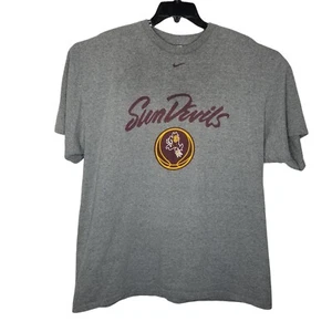Nike Men's XL Arizona Sun Devils Gray Graphic Tee Short Sleeve - Picture 1 of 5