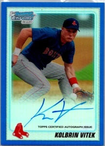 Kolbrin Vitek 2010 Bowman Chrome Draft #BDPP68 Auto Blue Refractors /150 Boston - Picture 1 of 2