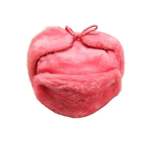 GothBoiClique Lil' Peep Russian Ushanka Hat Pink Color Size 7 3/8US 59cm - Picture 1 of 10