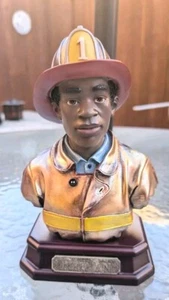 Herco African American Firefighter Bust - Picture 1 of 5