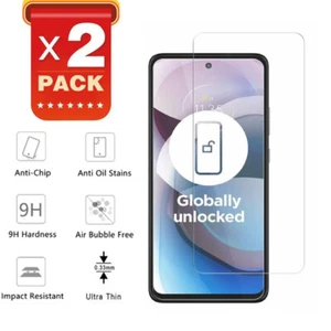2x Tempered Glass Screen Protector for Motorola One 5G Ace/Moto G 5G - Picture 1 of 7
