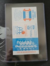 1977-78 Saginaw Gears IHL Hockey Unfolded Pocket Schedule Busch Beer NM