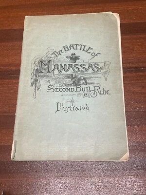 Rara Batalha de Manassas ou Segunda Corrida de Touros Ilustrada 1866 Cópia Original - Imagem 1 de 4