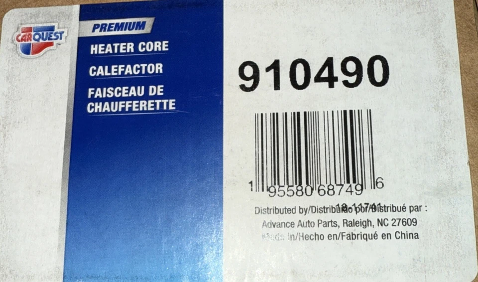 Calentador de climatización Core Spectra para Acura RDX 2007-2011 2006-2010 Honda Civic 92138 Foto 1 de 1