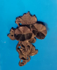 Antique Flowers Door Knocker with Spring, 7-1/4"-Long, Cast Iron, Black - Picture 1 of 6