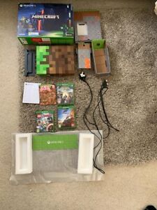 Microsoft Xbox One S Minecraft Limited Edition Bundle 1TB With 3 Games