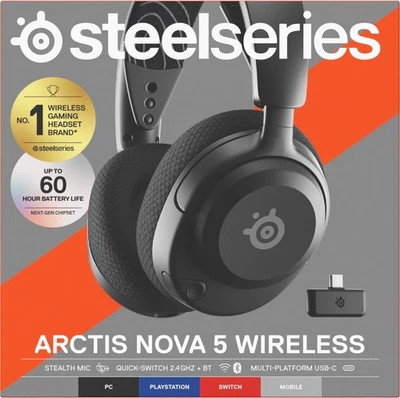 SteelSeries Arctis Nova 5 Headset Xbox/PS/PC/Mac/Handy- Schwarz - NP 140 € - #53 - Bild 1 von 4