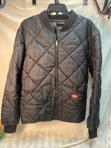 Dickies gesteppte Bomberjacke schwarz Full Zip Herren Large - Bild 1 von 7