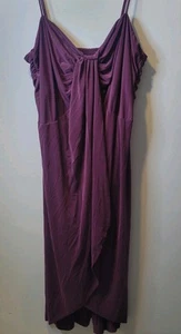 Anthropologie Slim Knit Midi Dress Smoked Plum 3xl PLUS Sz Summer Wedding Guest - Picture 1 of 6