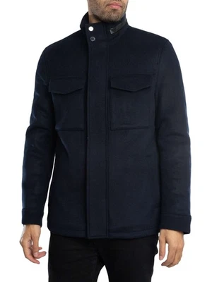 Ted Baker Men's Knowl Funnel Neck Field Jacket, Blue - Image 1 of 4