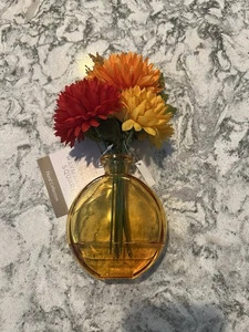 Haymarket quadratische Kunstblumen in Bernstein Vase 10 Zoll - Bild 1 von 3