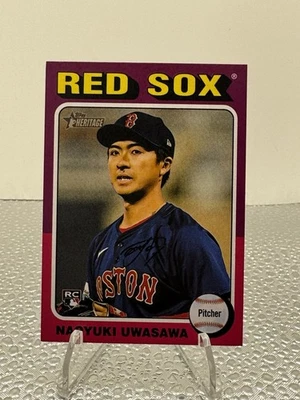 2024 Topps Heritage High Number #651 Naoyuki Uwasawa RC Mini Parallel SP - Image 1 of 2