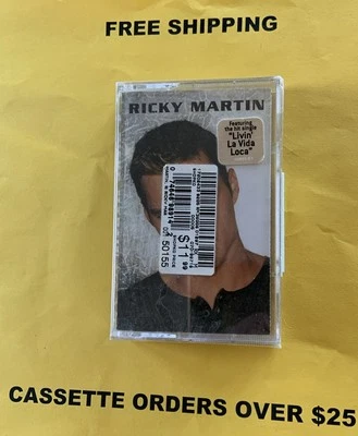 Ricky Martin Self-titled Hype Sticker Cassette Tape New Sealed Foto 1 de 4