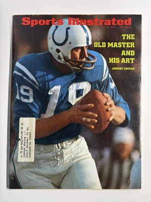 Revista de suscripción Sports Illustrated Johnny Unitas 10 de julio 1972 Colts Foto 1 de 2
