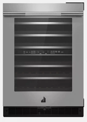 Охладитель вина JennAir Rise 24 дюйма под прилавком с двумя зонами - JUWFL242HL - Изображение 1 из 4