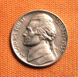 1939-D Reverse of 1940 Jefferson Nickel, 5C - Picture 1 of 2