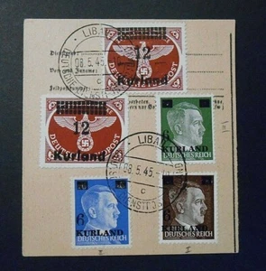 DEUTSCHLAND GERMANY, REICH 1941 ESTLAND ESTLAND EESTI KURLAND 5Vcpl Satz US auf Stück - Bild 1 von 2