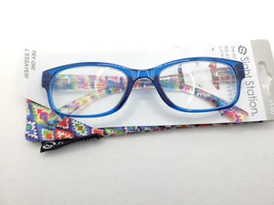 Foster Grant Makayla Navy Multicolor Reading Glasses w/ Case Choose Strength - Picture 1 of 4