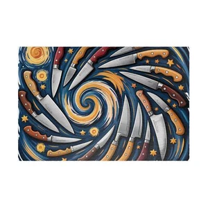 "Starry Blades" Kitchen Knife Puzzle – Van Gogh Inspired Culinary Knives Puzzle - Picture 1 of 4