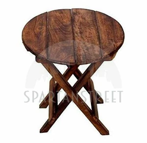 Wooden Folding Side Table/ Wooden Planter Side Table/ Wooden Small Wooden Gift - Picture 1 of 4