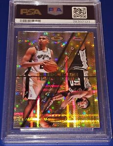 1997-98 Bowman's Best Tim Duncan RC Shawn Kemp Mirror Images ATOMIC Refractor