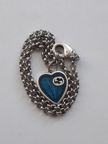 GUCCI bracciale charm cuore 7 5 pollici