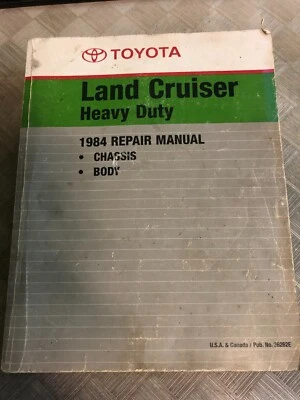 1984 TOYOTA LAND CRUISER Heavy Duty Service Shop Repair Manual 36262E WORN - Image 1 of 4