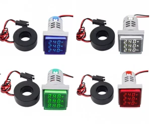 LED Spannung Strom Hertz Anzeige Panel Meter ............4 Stück .......... - Bild 1 von 3