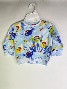 Pinkfong Baby Shark Daddy Grandpa Sweatshirt Long Sleeve Top Kids Boys Size 2T - Picture 1 of 7
