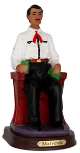 Figura Resina Malverde 8" Sentado Santo Del Pueblo Y De Los Pobres - Imagen 1 de 4