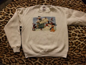 WALT DISNEY MAGICAL CHRISTMAS FAIRE PROMOTIONAL 1998 SWEATSHIRT VINTAGE SMALL - Picture 1 of 6