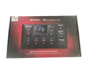 Zoom B6 Bass Effects & Amp Simulator Never Used Box Opened to Check Contents - Bild 1 von 2