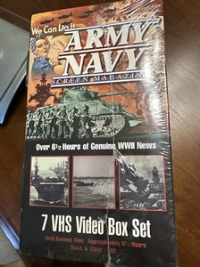 Army Navy Bildschirmmagazin 7 VHS Bänder Video Box Set - Neu versiegelt - B&W 6,5 Stunden - Bild 1 von 6