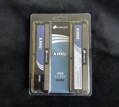 New Corsair PC2-6400 2 GB DIMM 800 MHz DDR2 SDRAM Memory (Twin2x4096-6400C5C) - Image 1 of 4