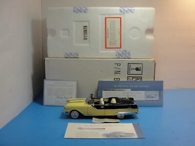 Franklin Mint Giallo/Nero 1955 Pontiac Star Capo Raro 1:24 Lotti Di Docs & Box - Immagine 1 di 4