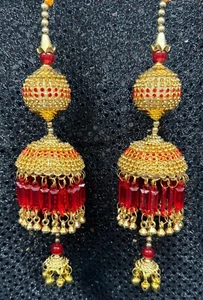 Indian Pakistani Jewellery Punjabi Bridal Kalira Wedding Kaleera Gold Kaleere - Picture 1 of 10