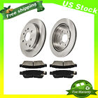 For Chevy Traverse GMC Acadia Saturn Outlook Rear Disc Rotors Ceramic Brake Pads Chevrolet Traverse