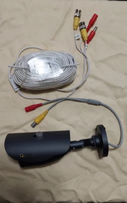 Cámara bala de seguridad de visión nocturna Q-See QM6006B + cable de extensión de 60 pies NUEVO Foto 1 de 4