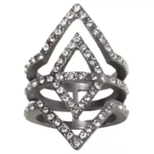 Banana Republic Sparkle Pave Deco Ring NWT $68 Sz 7 - Picture 1 of 7