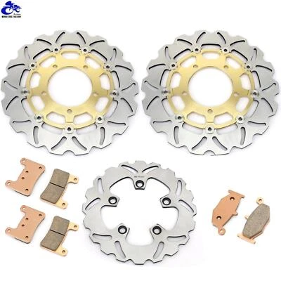 for Suzuki Front Rear Brake Discs Rotors Pads GSXR 1000 07 08 GSXR 600 750 06 07 - Image 1 of 4
