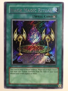 Yugioh Rituale Magia Nera SEGRETA RARA HOLO BLEED FOIL BLEED 🩸 PP0-EN002 MINT 10 - Foto 1 di 6
