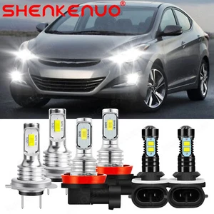 For Hyundai Elantra 2013-2018 Combo 6x LED Headlight Hi Lo Beam Fog Light Bulbs - Bild 1 von 12